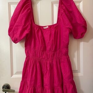 Women's Avec Les Filles Babydoll Dress Puff Sleeves